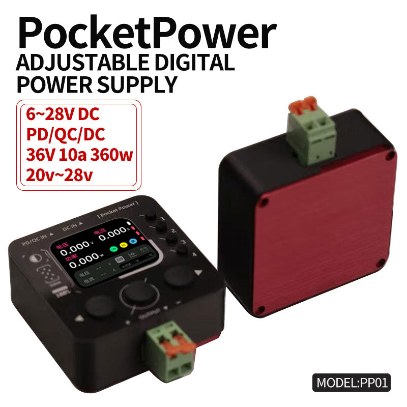 PocketPower Adjustable CNC Power Supply DC Convenient Mini Constant Voltage Constant Current Maintenance DIY High Power
