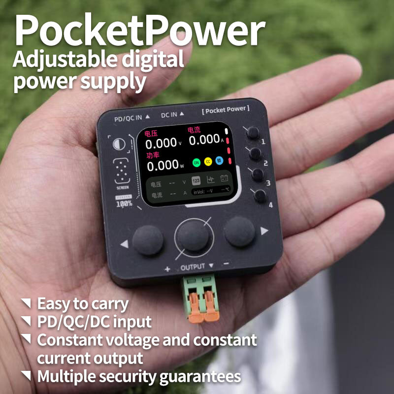 PocketPower Adjustable CNC Power Supply DC Convenient Mini Constant Voltage Constant Current Maintenance DIY High Power