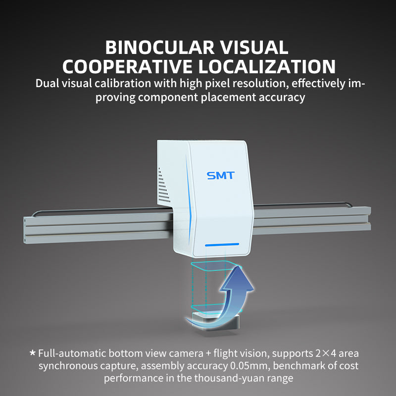 MINI S1 Automatic SMT Desktop Pick and Place Machine - Dual Vision System for R&D Prototyping, Loose Components/LED Beads Mounting