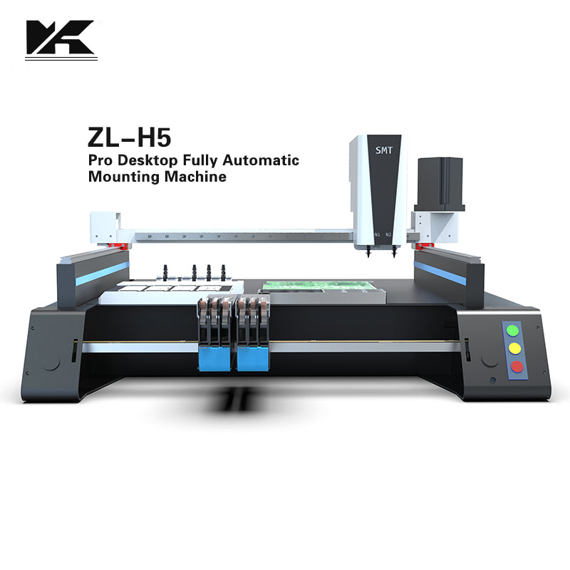 H5PRO Synchronous SMT Placement Machine - Three-view Intelligent Fully Automatic Dual-Head PCB/LED Assembly Machine, suitable for small-batch production.