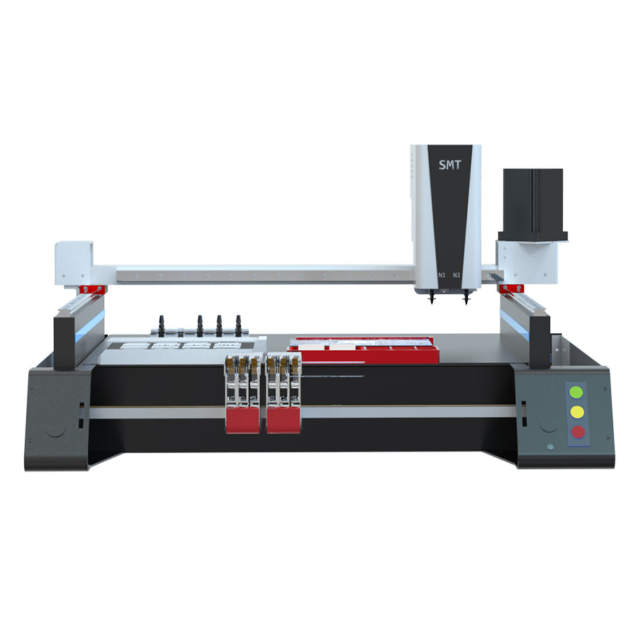 X5 Flying Camera Desktop Fully Automatic SMT Placement Machine - Dual-Vision Fully Automatic Dual-Head PCB/LED Assembly Machine, suitable for small batch production.